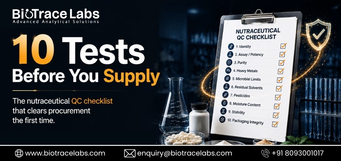 A visual representation of ten tests, emphasizing the importance of quality checks prior to product supply.